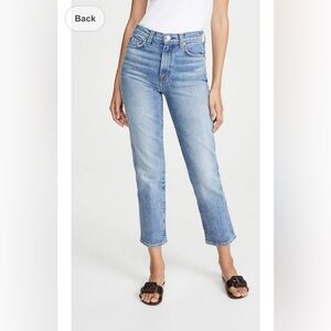 7 For All Mankind - NWT Edie Crop Straight High Waisted Jeans